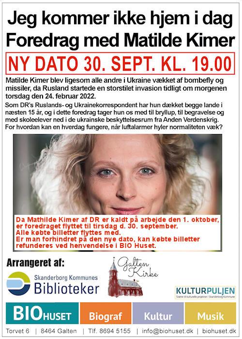 Foredrag - Matilde Kimer