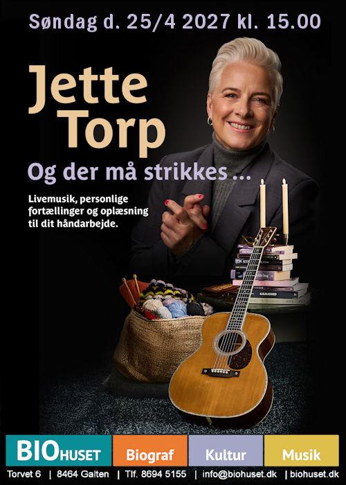 Og der må strikkes... Koncert med Jette Torp.
